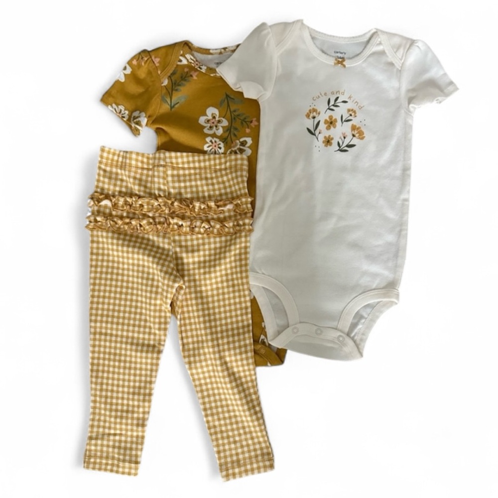 *New* CARTER’S 3 PIECE SET 🌼 Floral GIRLS 24 MONTHS